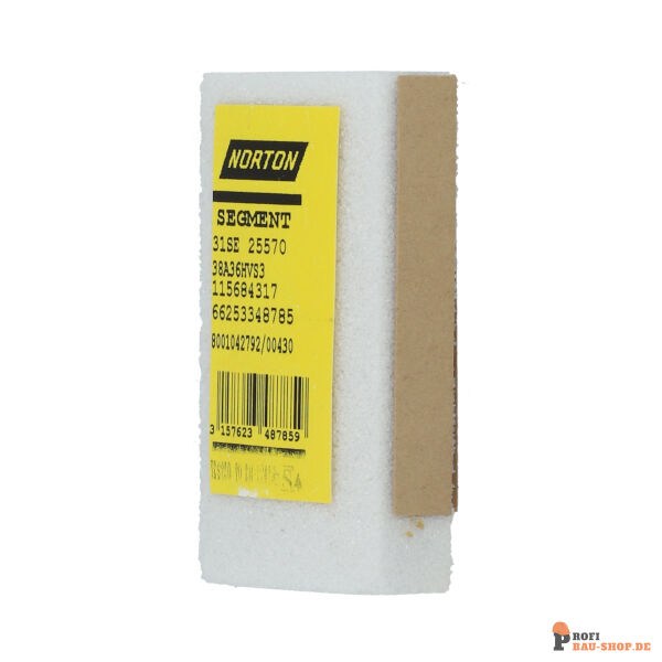 nortonschleifmittel/NORTON_schleifmittel_66253348785 31 Segments Surface-Norton VITRIUM 3 CONVENTIONAL-90x50x16-31SE  38A36HVS3_195303